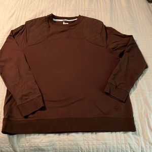Mens XL 100% cotton lo g sleeve banded shirt